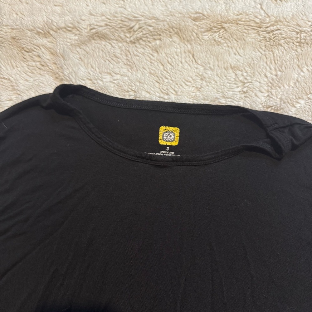 WonderWink Black Long Sleeve Shirt Underscrub - Picture 6 of 6